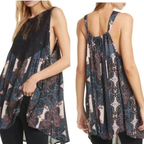 Free People Tops - Free People Count Me in Trapeze Festival Dress Top Size Small